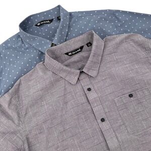 Travis Mathew Mens XXL Short Sleeve Button Down Shirts Golf Preppy Outdoor 2XL‎